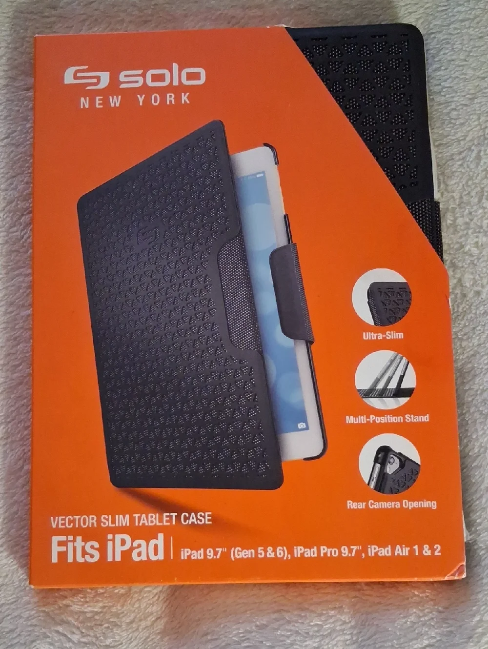 Vector Slim Black Tablet Case NEW W/ TAGS- Fits iPad 9.7 & FEW OTHERS SEE PIC!
